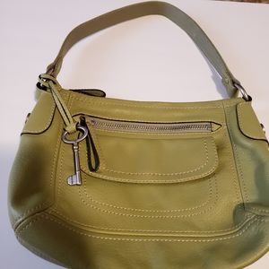 Fossil Avocado purse leather new condition